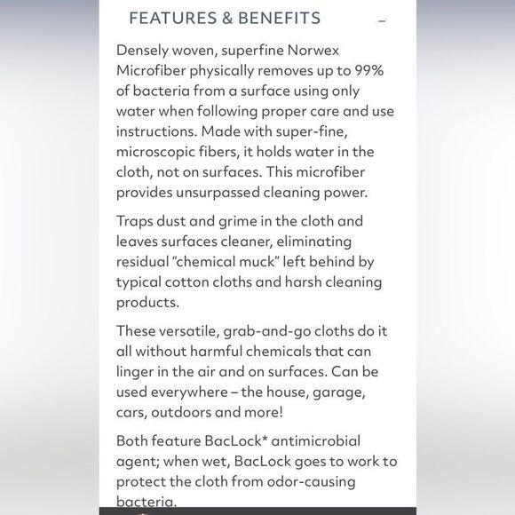 Norwex Enviro Cloth and Window Cloth Basic Package NWT - Picture 9 of 12